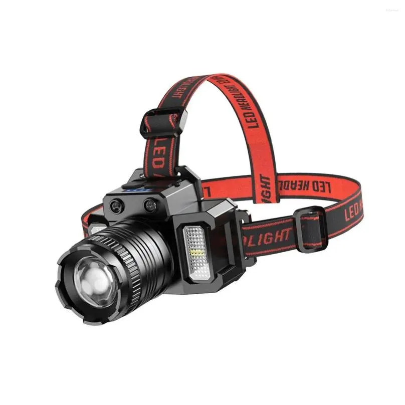 headlamps led rechargeable headlamp sensing switch high lumens head mounted work light for running jogging climbing camping riding