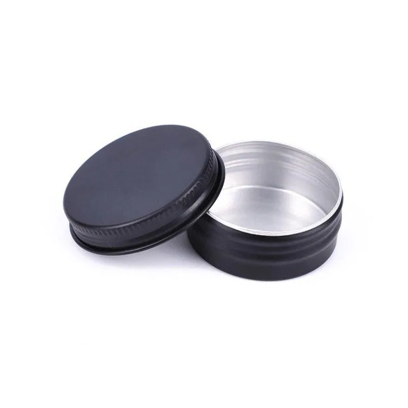 wholesale 15ml metal aluminium bottle tins lip balm containers empty jars screw top tin cans white gold black