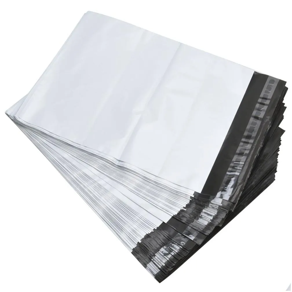 wholesale 15x23cm white small packaging envelope bag 6x9gray self-seal adhesive poly mailer plastic envelopes mailing bags