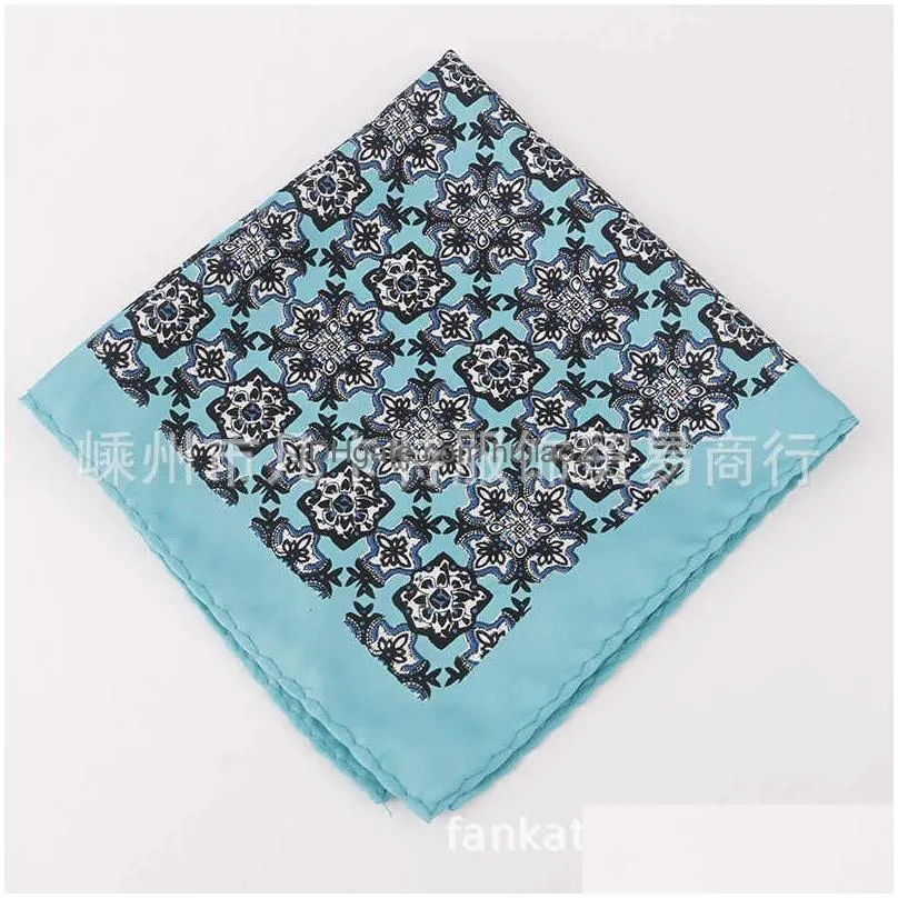 scarves linbaiway womens handkerchief for mens big silk scarf mens pocket towel square scarf chest towel for wedding custom j230703