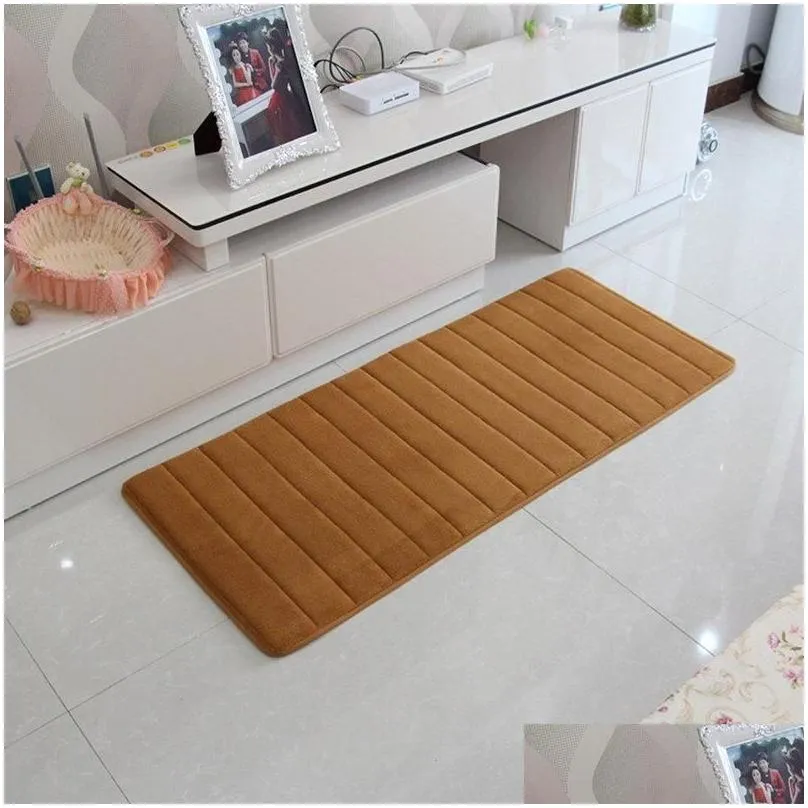 3pcs/set non-slip memory foam bath mat carpet bedroom rug door way feet mats rugs for bathroom alfombra tapete para banheiro mat