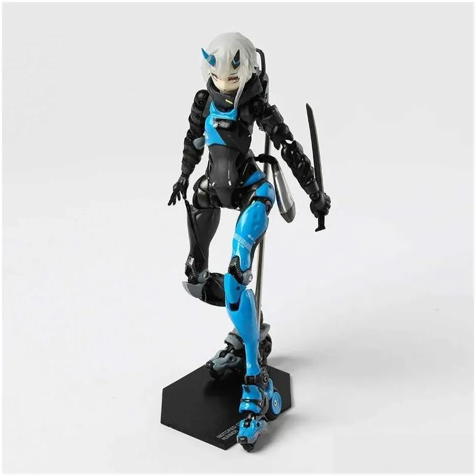 Action & Toy Figures Action Toy Figures Shojo-Hatsudoki Motored Cyborg Runner Ssx 155 Techno Azur Figure Hand Made Peripherals Collect Otgbw