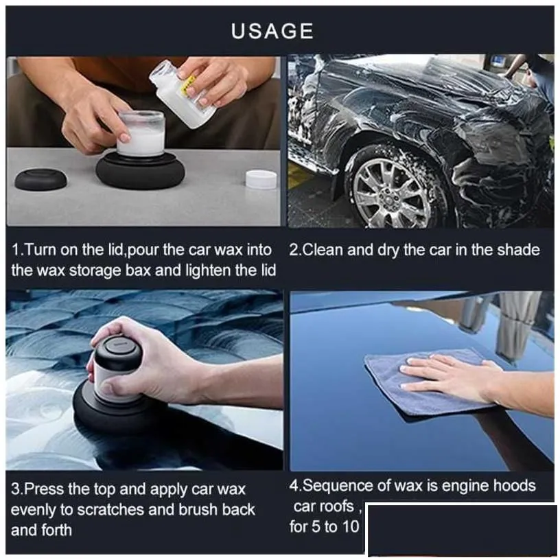 car cleaning tools polisher scratch repair manual polishing hine with wax for paint care clean waxing tool accessories drop delivery