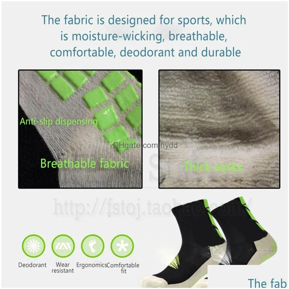 mens anti slip football socks athletic long socks absorbent sports grip socks for basketball soccer volleyball running