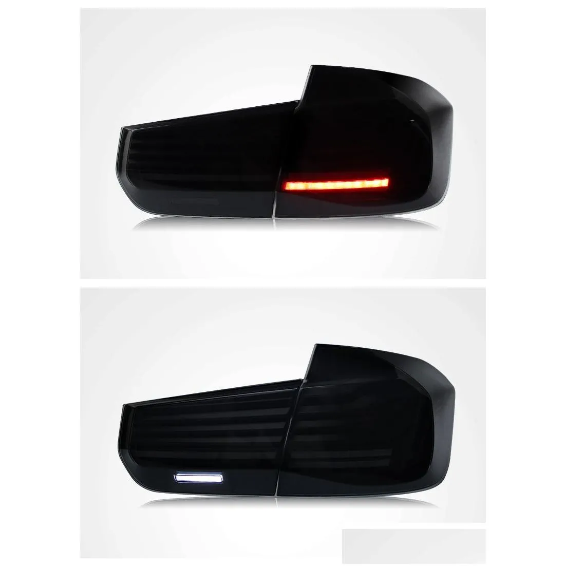 car led taillights for bmw 3 f30 f35 2013-20 18 rgb taillight assembly start up animation turn lights rear reverse lights