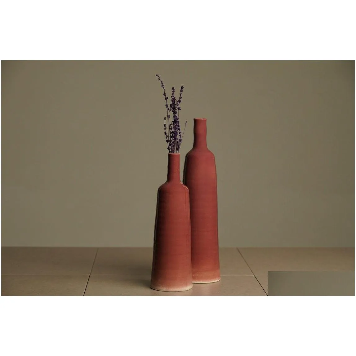 Vases Ceramic Vase Set Modern Home Drop Delivery Home Garden Home Decor Ot72K