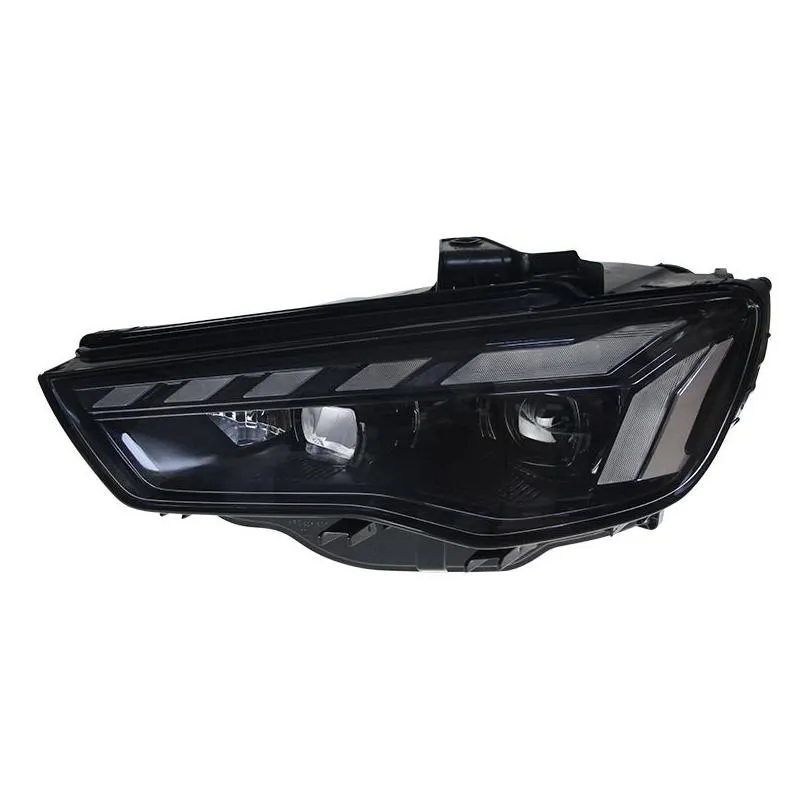 car headlights assembly for audi a3 2013-20 16 blue drl animation headlights led daytime light high beam turn lights