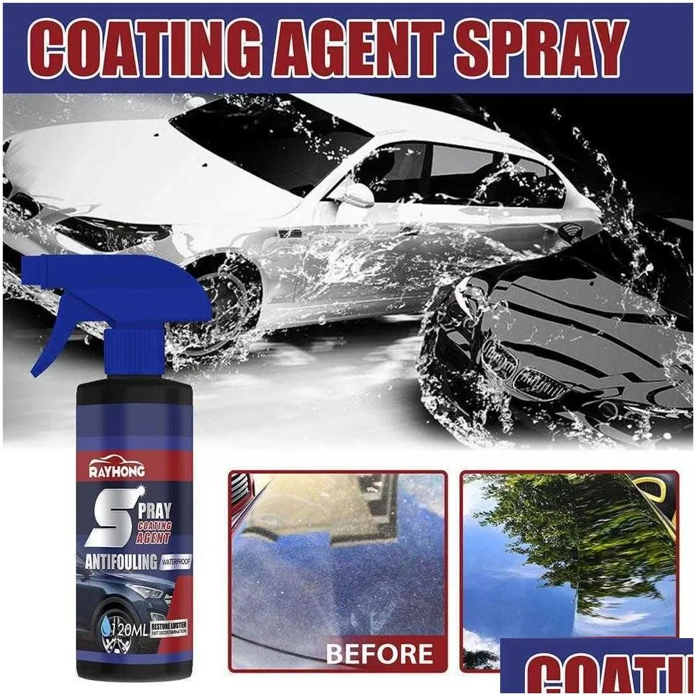 new 120ml quick-acting coating agent liquid nano ceramic car polish anti auto paint hydrophobic spray wax coating scratch prote y9a5