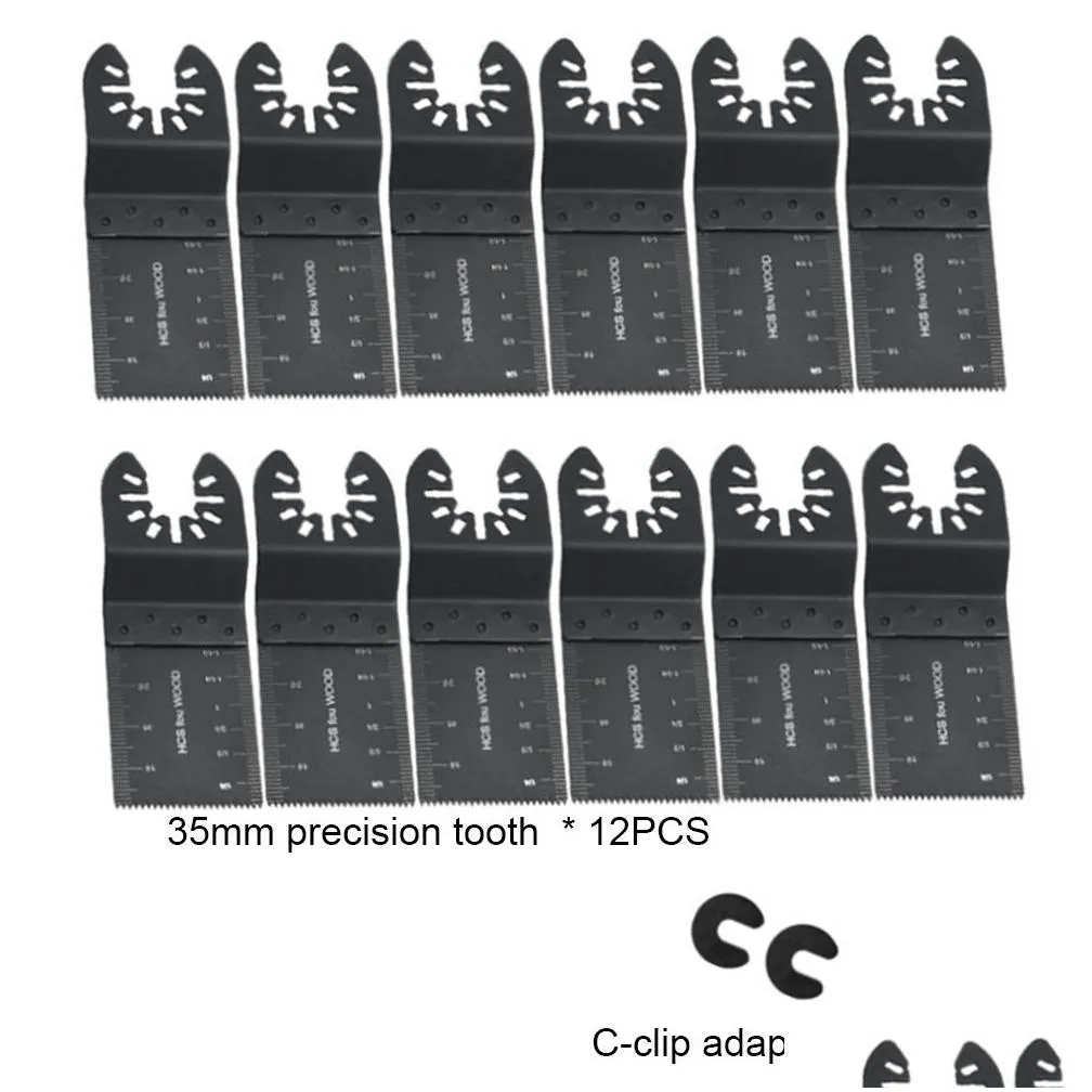 14pcs tools multi-function bi-metal precision saw blade oscillating multitool for renovator power cutting multimaster tools