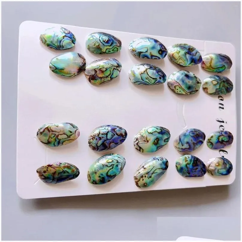 stud earrings luxury natural abalone shell studs fashion party women jewelry accessories