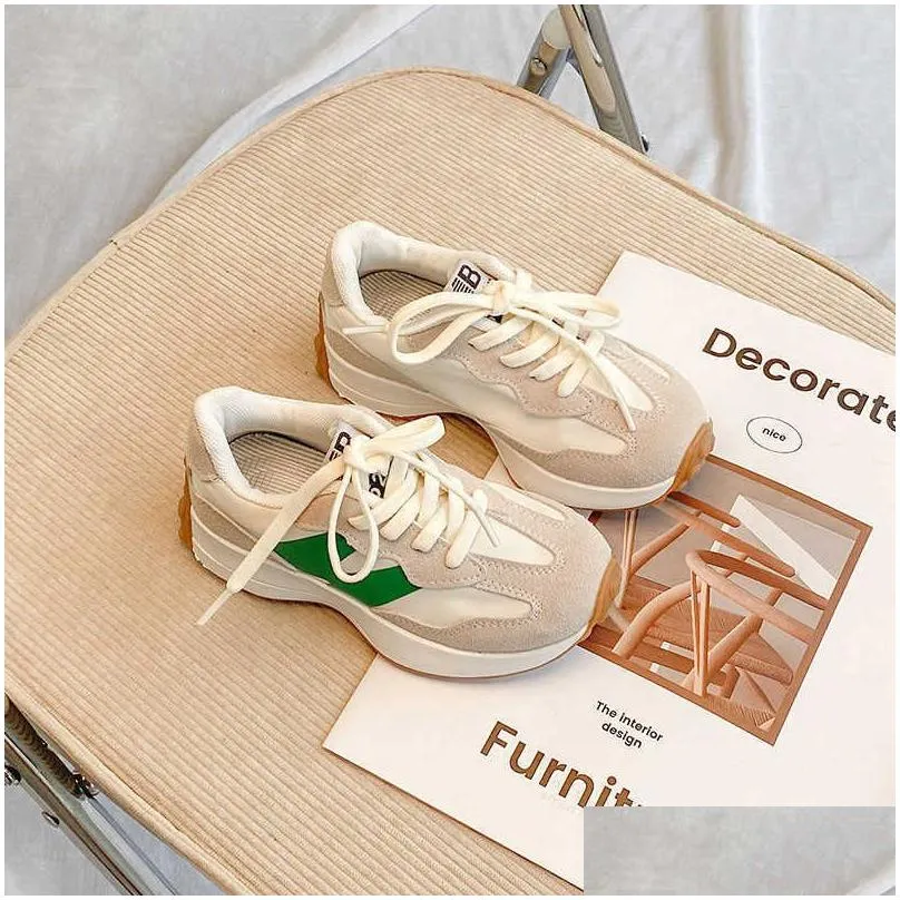 Sneakers Kids Girls Boys Casual Children Spring Autumn Drop Delivery Dhk4Y