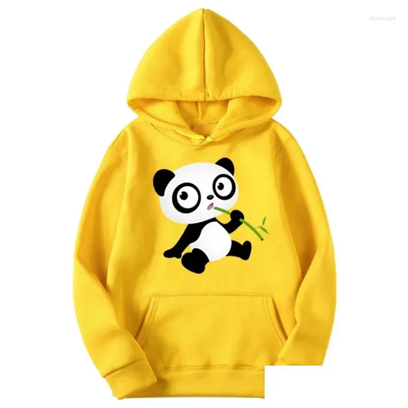 women`s hoodies spring and autumn loose cute panda printing pullover ladies casual hooded daily clothes oversize for female