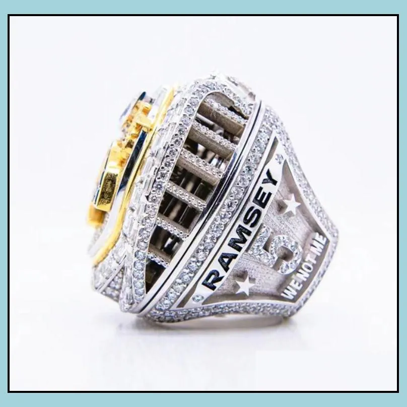 5 player 2021 2022  american football team champions championship ring stafford kupp ramsey donald mcvay fan gift