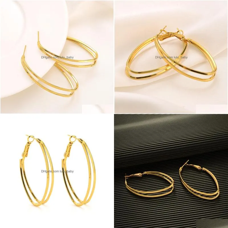 classics 18k matte gold tone oval huggie hoop earrings big round earring party jewelry sleeper earrings non-allergenic aus made