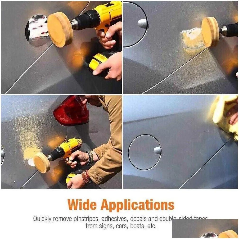 new 3.5inch rubber car eraser wheel for adhesive sticker pinstripe decal graphic remover adhesive remover wheel with pad adapter