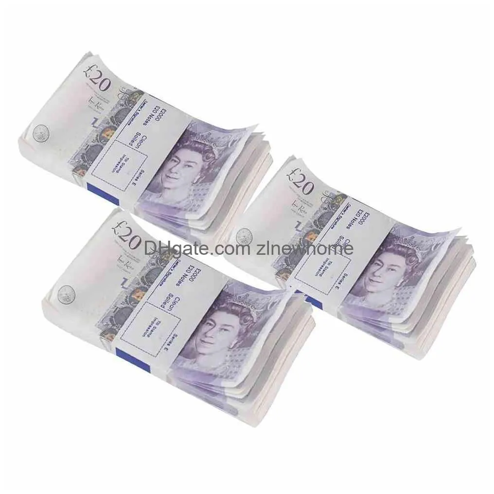 Other Festive & Party Supplies 50% Size Aged Prop Money Uk Pounds Gbp Bank Copy 10 20 50 100 Party Fake Notes For Music Video Develops Dhhqd