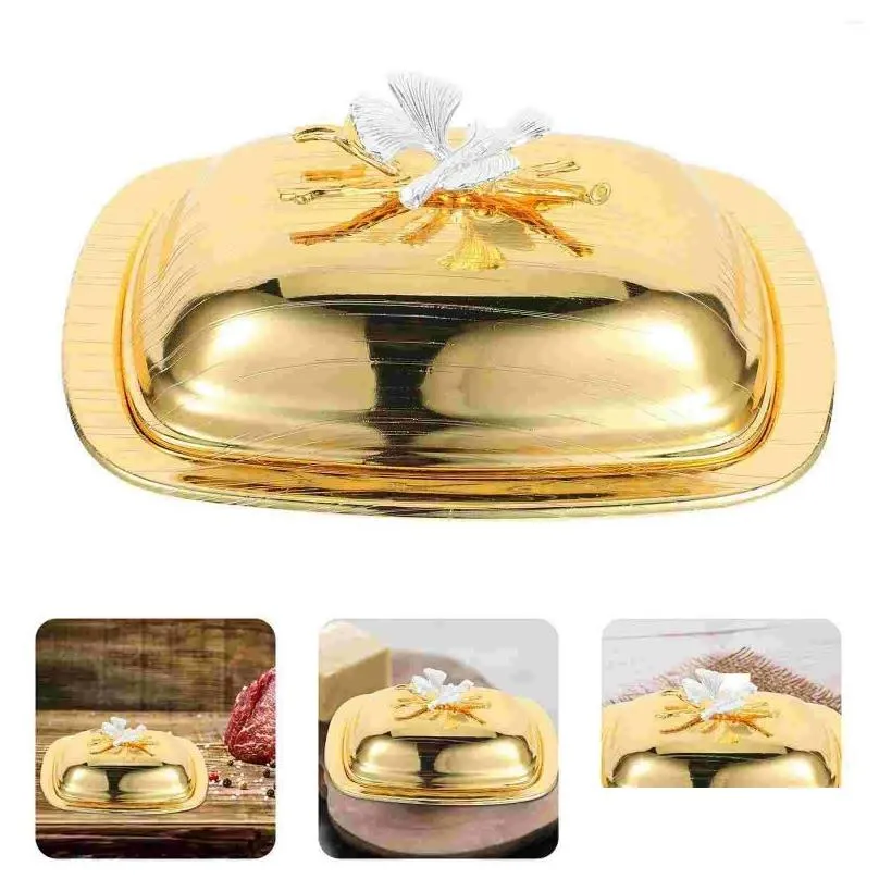 dinnerware sets butter dish exquisite holder with lid cheese keeper container kitchen tray refrigerator round