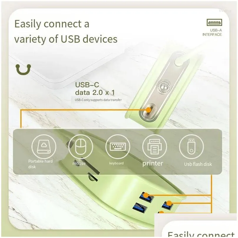 laptop docking stations type-c expansion dock usb hub 10 in 1 computer peripherals suitable for phablet