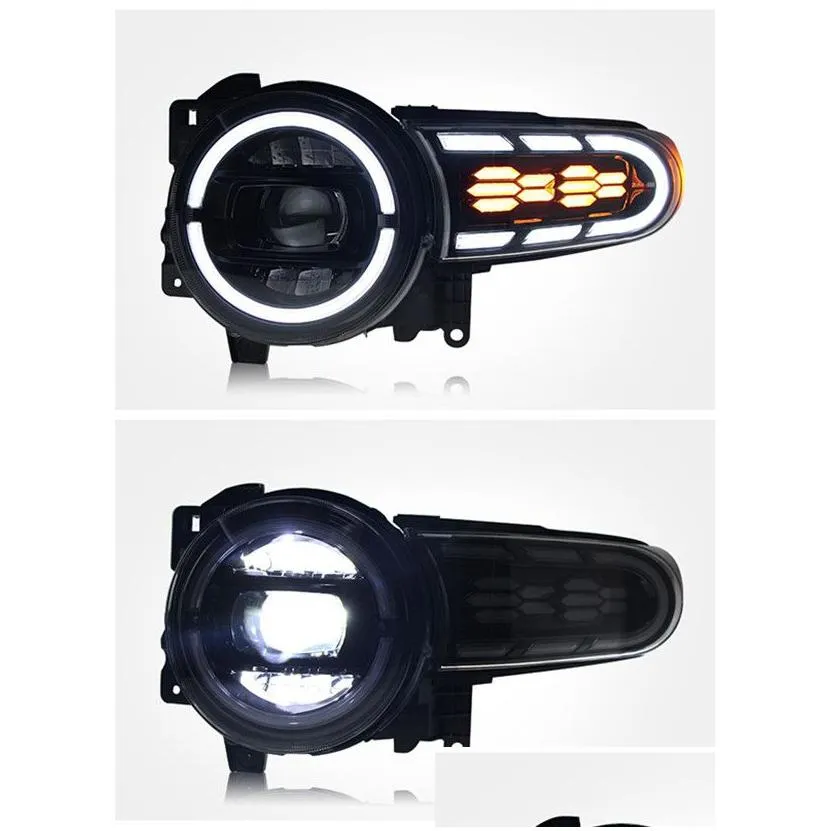 led daytime running light turn signal head lamp for  fj cruiser 2007-2020 headlight car accessories