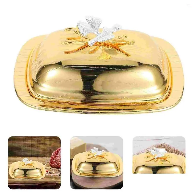 dinnerware sets butter dish exquisite holder with lid cheese keeper container kitchen tray refrigerator round