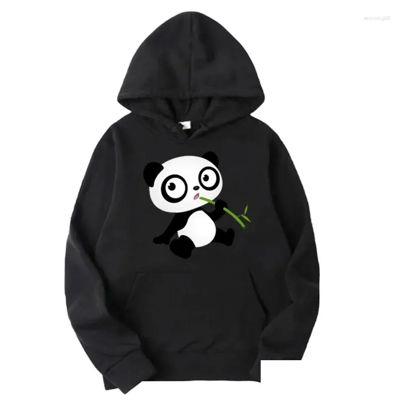 women`s hoodies spring and autumn loose cute panda printing pullover ladies casual hooded daily clothes oversize for female