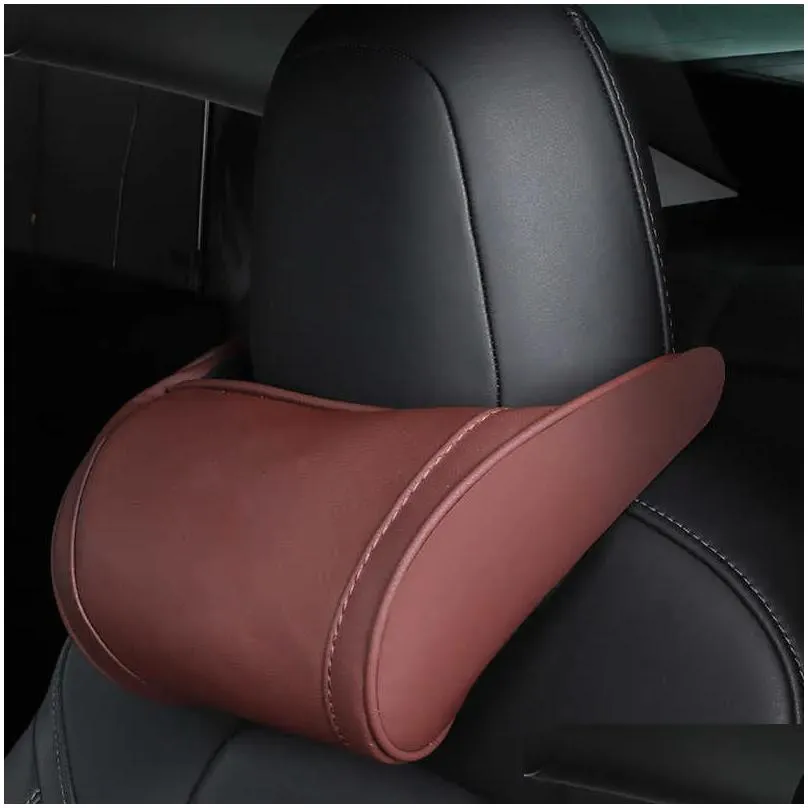 new car neck pillow headrest pillow auto seat neck rest car seat head support pillow for tesla model 3 /y /s /x model y accessories