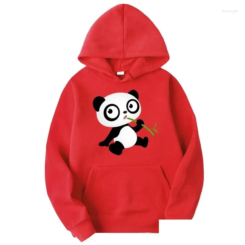 women`s hoodies spring and autumn loose cute panda printing pullover ladies casual hooded daily clothes oversize for female