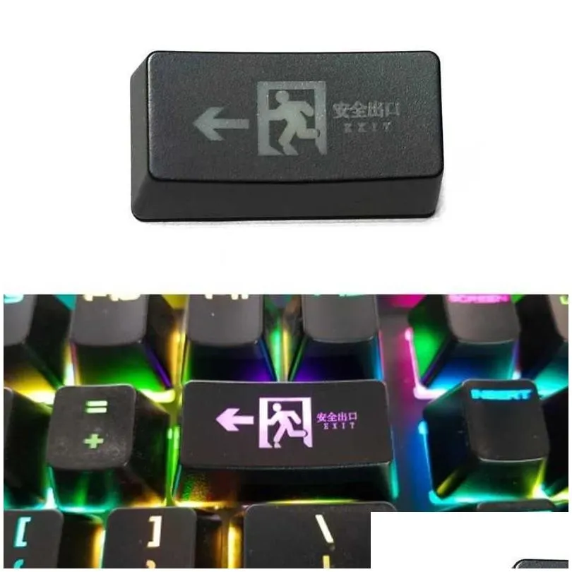 keyboards keyboards safe exit r1 2u backspace keycap shine through keycaps abs etched backlit keycap for mechanical keyboard yq240123