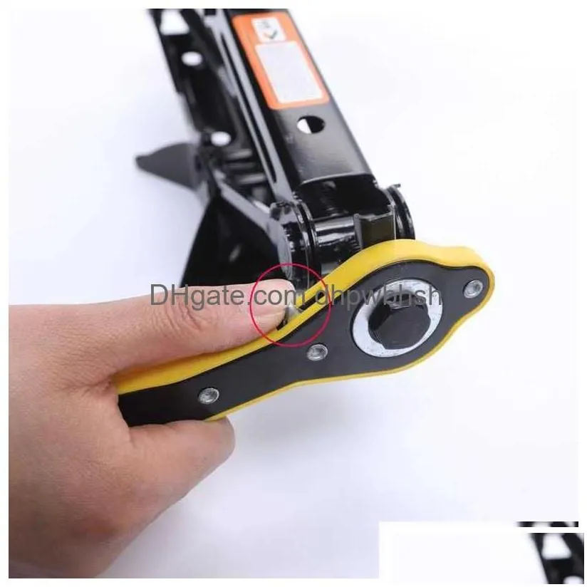 car labor-saving jack ratchet wrench scissor garage tire wheel lug handle repair tool drop delivery