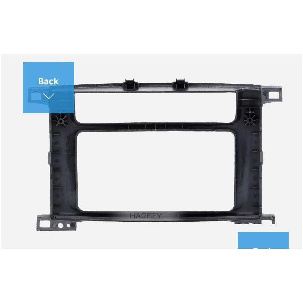 200*101mm frame 2din car dvd stereo panel radio fascia for 2003-2008  land cruiser 100 and 1998-2007 lexus lx-470