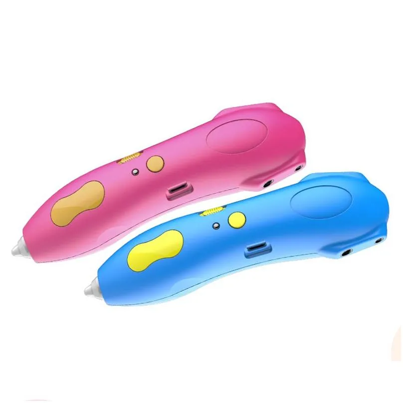 children`s 3d printing pen low temperature 3d three-dimensional graffiti pen wireless student painting pen