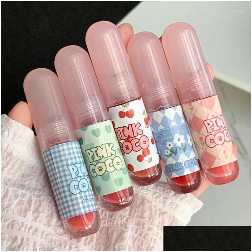 lip gloss 6 colors mud matte glaze moisturizing lipstick velvet non-stick cup liquid lipsticks makeup korean cosmetics