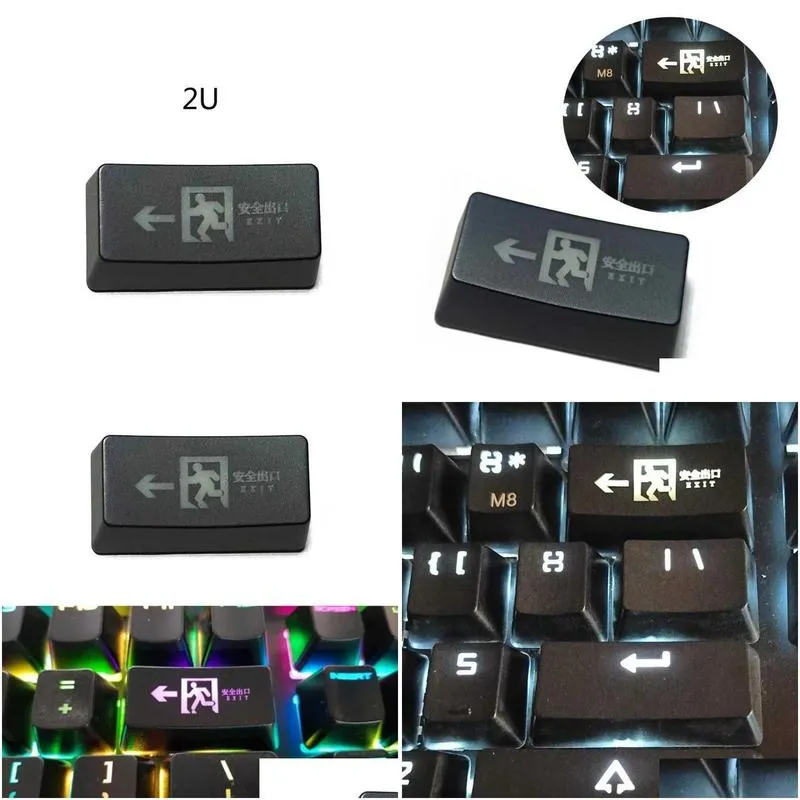 keyboards keyboards safe exit r1 2u backspace keycap shine through keycaps abs etched backlit keycap for mechanical keyboard yq240123