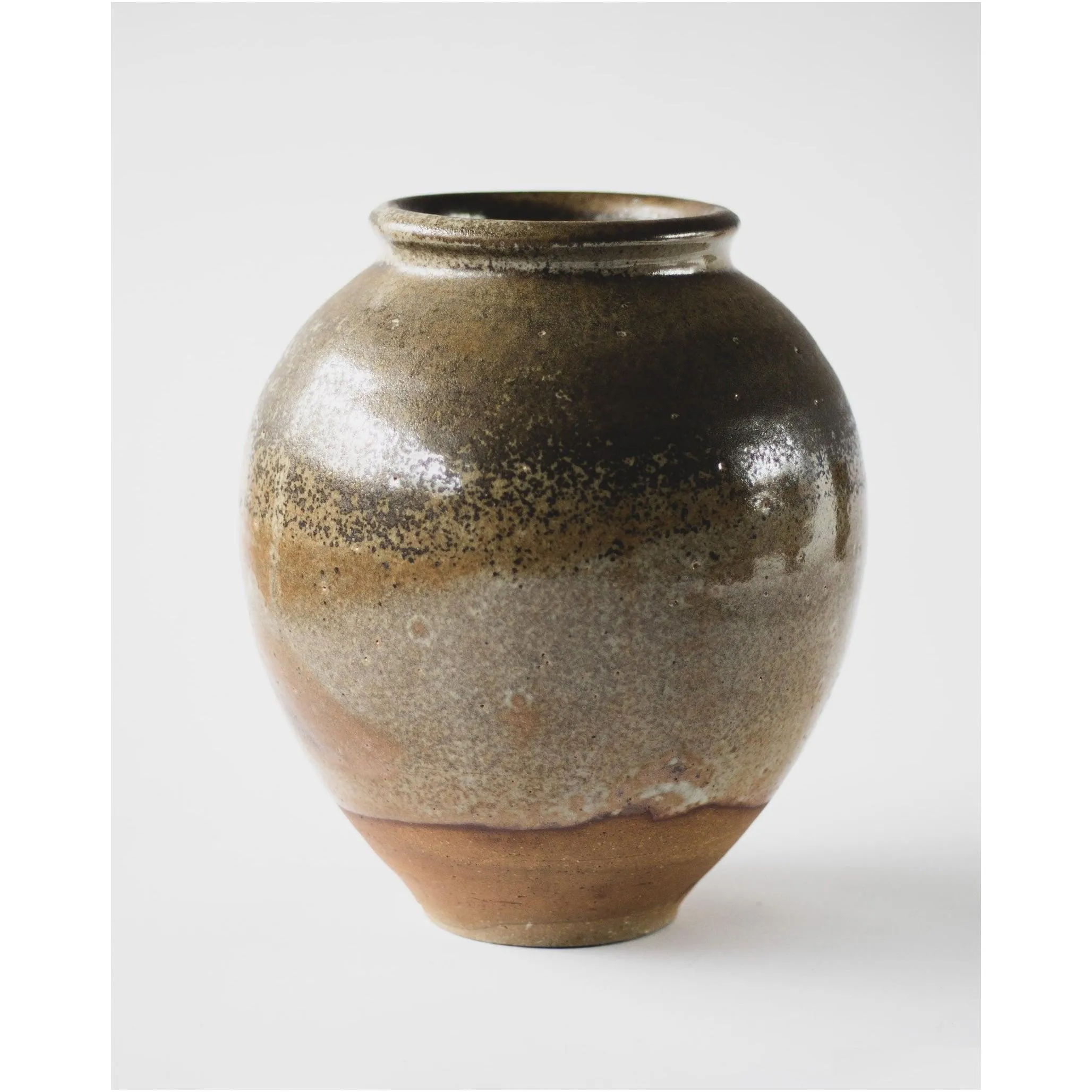 Vases Ceramic Vase With Iron Oxide Glaze Vintage Studio Y Large Decorative Wabi Sabi Drop Delivery Home Garden Home Decor Otgb1