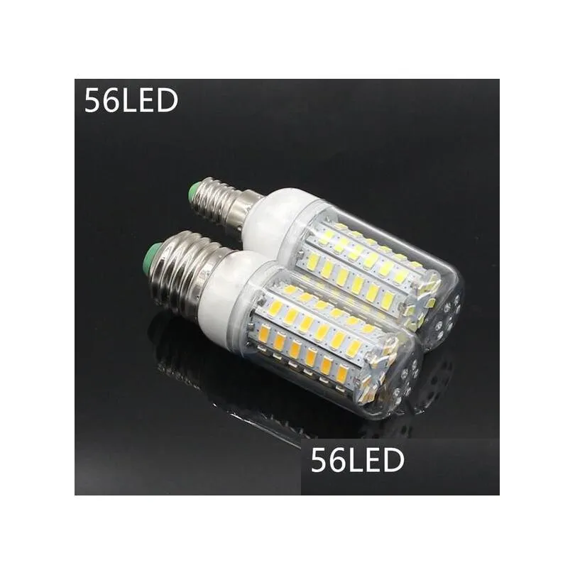 e27 e14 24w smd5730 led lamp 7w 12w 15w 18w 220v 110v corn lights led bulbs chandelier 36 48 56 69 72 leds