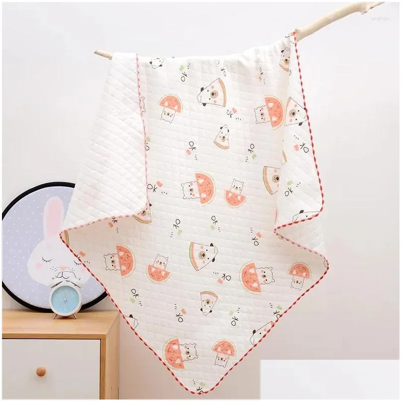 blankets born baby wrapper blanket cotton cartoon 85 for infant autumn spring