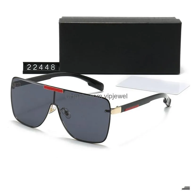 fashion designer sunglasses classic metal border eyeglasses outdoor beach sun glasses for man woman mix colors with box