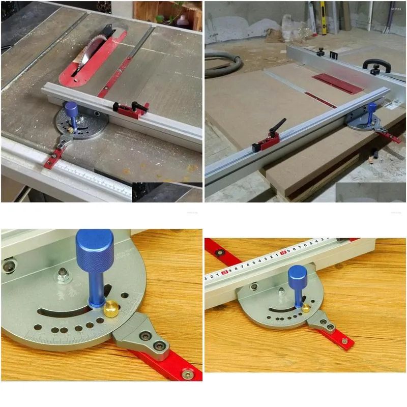 professional hand tool sets miter gauge table saw/router sawing ruler carpentry push rod woodworking tools