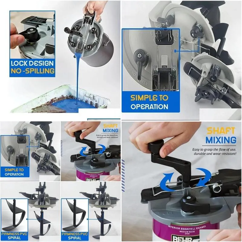 professional spray guns car paint mixing slurry cover agitator tool sealing minor 1l 4l universal