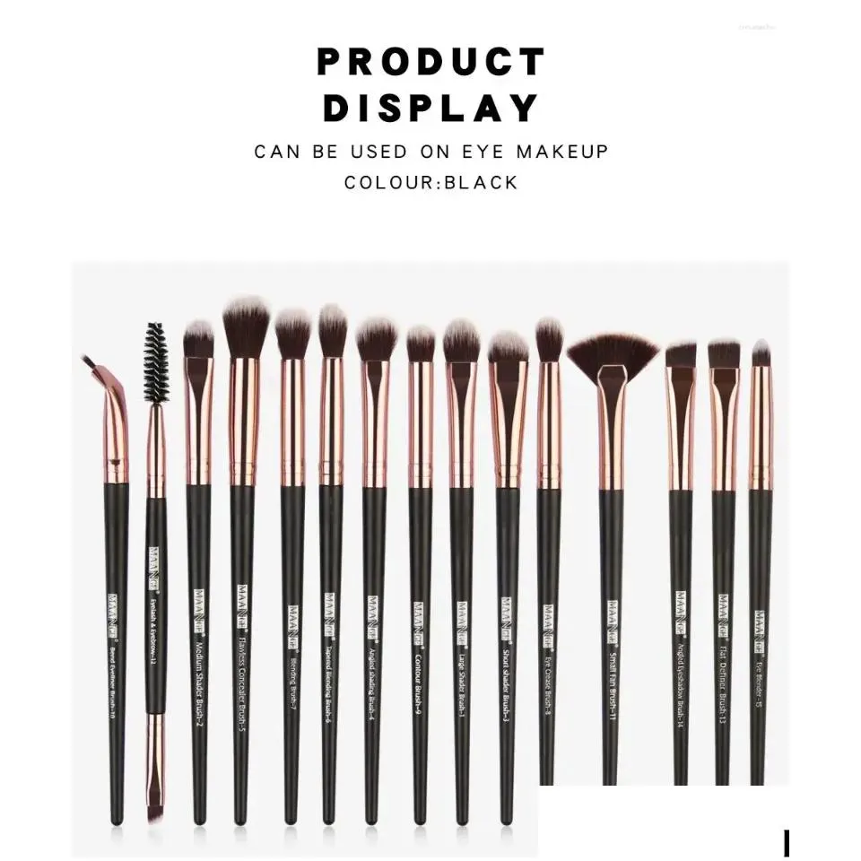 makeup brushes synthetic bristles eye shadow brush long-lasting tools eyelash easy to use soft essentials