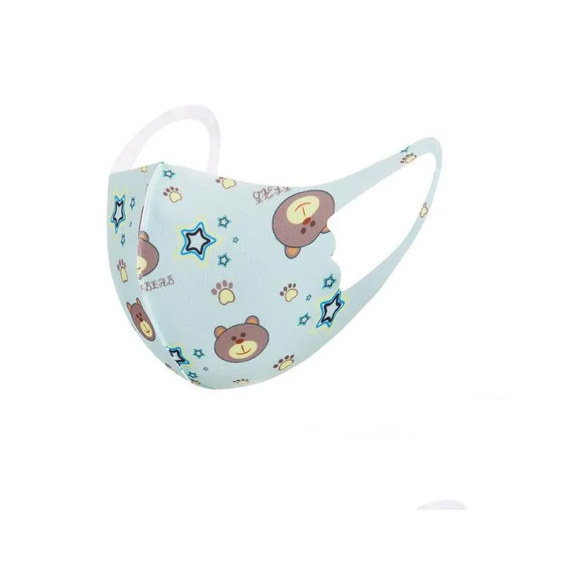 kids face mask cartoon animal printed dust washable mouth masks reusable protective children fashion shield wholesale