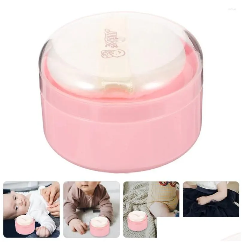 makeup sponges body powder puff box and container portable baby case loose synthetic sponge empty