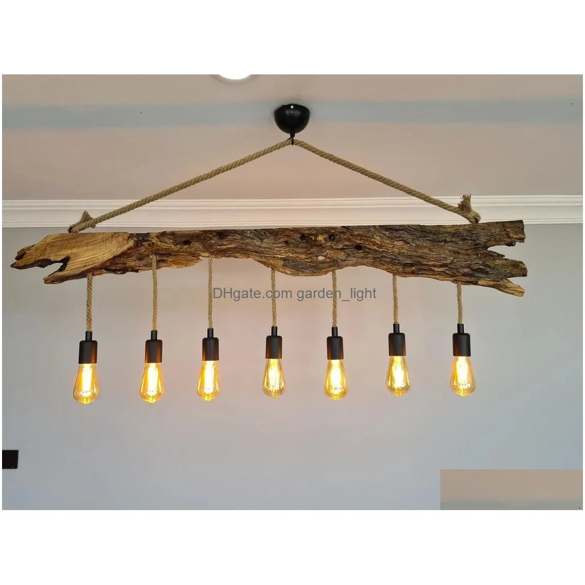 rustic lighting fixture for kitchen island wooden farmhouse ceiling light