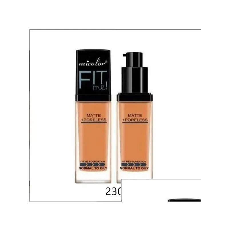 micolor 5 shades fit me matte add poreless liquid foundation makeup concealer foundation full coverage flawless 35ml