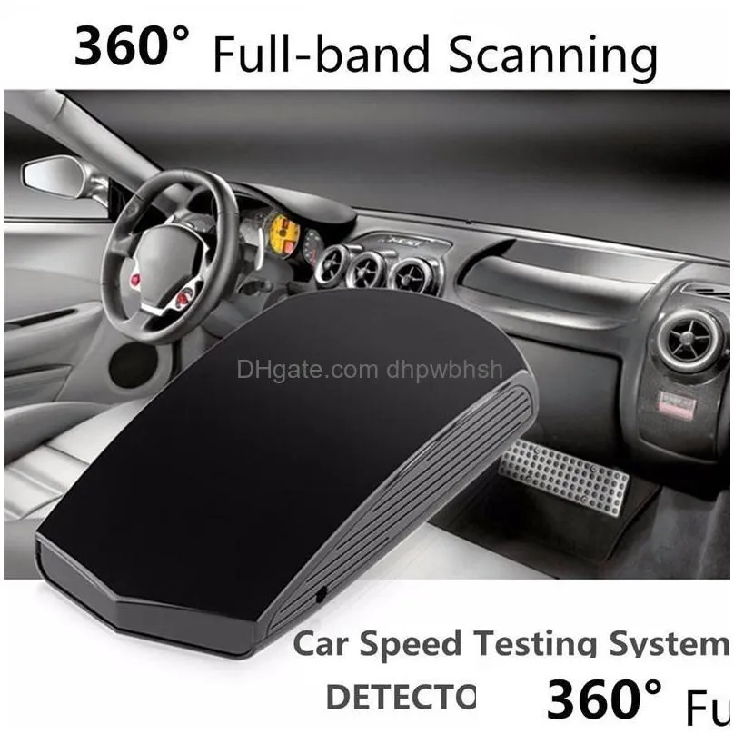 v3 360 full-band scanning radar detector tool led display car gps laser speed camera detectors tools russian english
