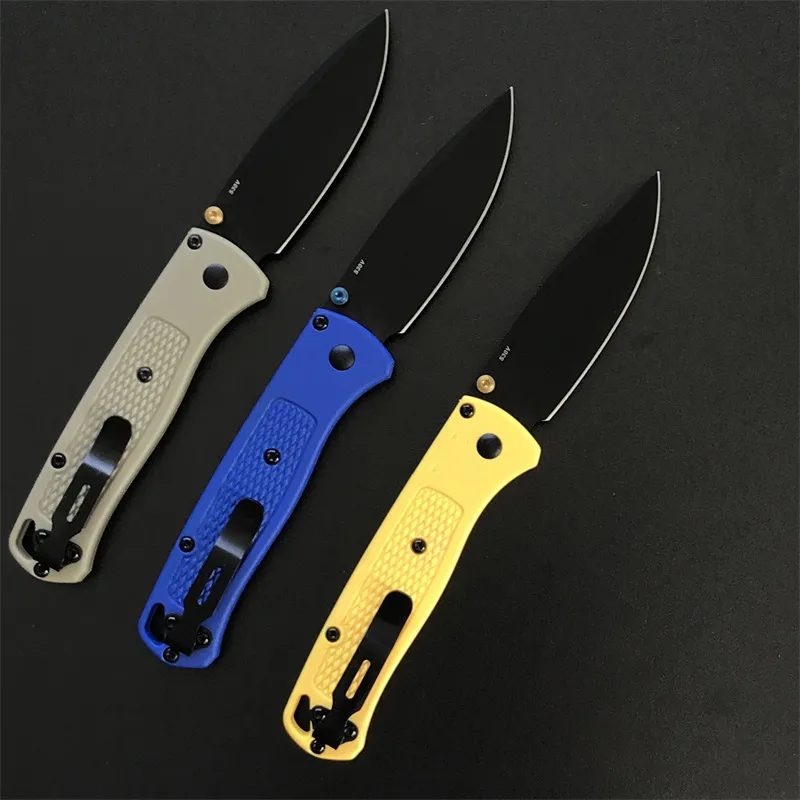 Outdoor Multicolor BM 535 535S Bugout Folding Knife S30V Nylon Glass Fiber Handle Camping Pocket Knives EDC Tool