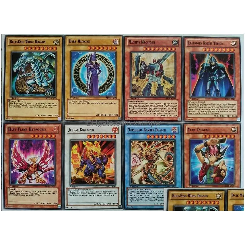 card games classic yu-gi-king english game foreign trade yuh iron box yu-gi-oh 40 cards plus 1 flash the packaging pattern is often ch