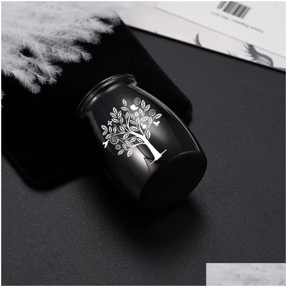 Pendant Necklaces Mini Creation Urn For Human Ashes Men Women Family Friends Dog Cat Pets Memorial Gift Funeral - Tree Of Life Drop De Dhhzz