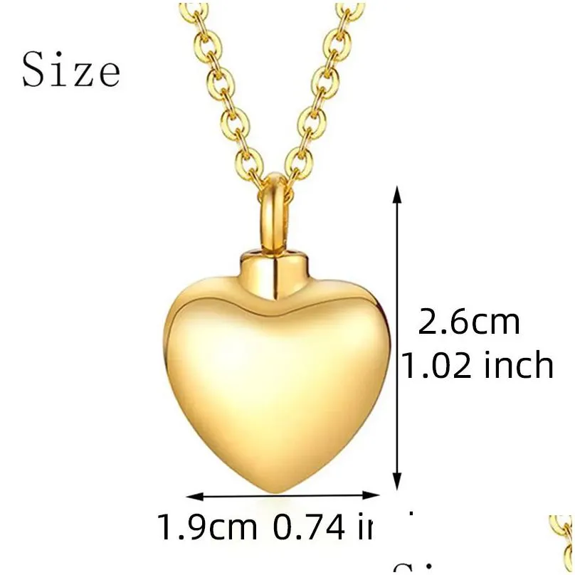 Pendant Necklaces New Pendant Fashion Titanium Steel Heart-Shaped Per Bottle With Detachable Jewelry Heart Pendants Drop Delivery Jewe Dh3Mx