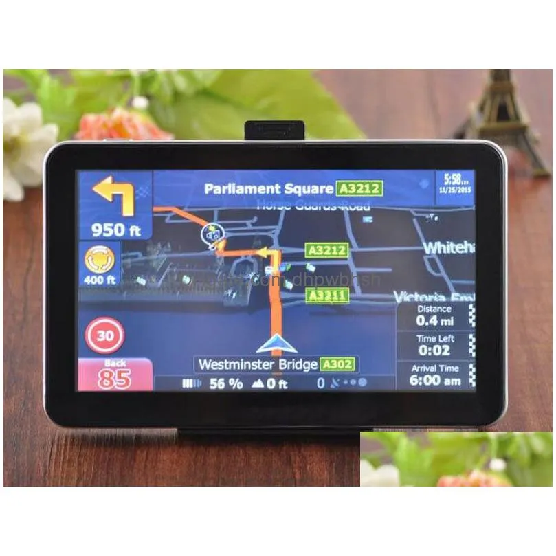 hd 7 inch auto car gps navigation bluetooth hands calls truck navigator avin fm transmitter 8gb 3d maps